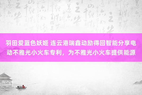 羽田爱蓝色妖姬 连云港瑞鑫动励得回智能分享电动不雅光小火车专利，为不雅光小火车提供能源