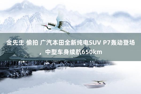 金先生 偷拍 广汽本田全新纯电SUV P7轰动登场，中型车身续航650km