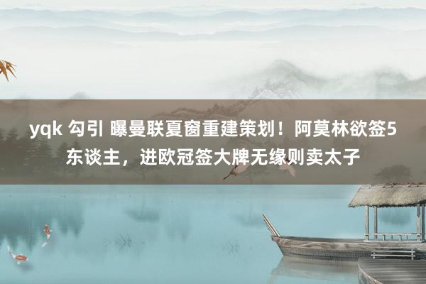 yqk 勾引 曝曼联夏窗重建策划！阿莫林欲签5东谈主，进欧冠签大牌无缘则卖太子