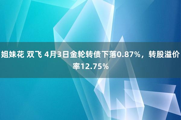 姐妹花 双飞 4月3日金轮转债下落0.87%，转股溢价率12.75%