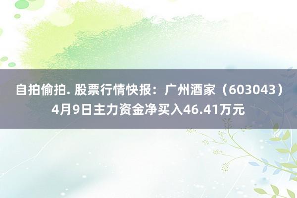 自拍偷拍. 股票行情快报：广州酒家（603043）4月9日主力资金净买入46.41万元
