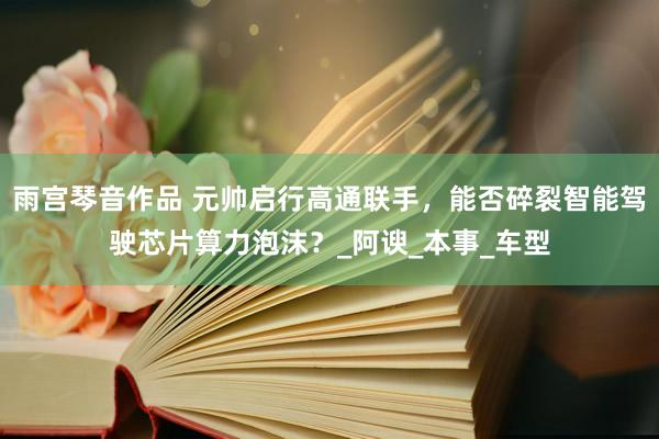 雨宫琴音作品 元帅启行高通联手，能否碎裂智能驾驶芯片算力泡沫？_阿谀_本事_车型