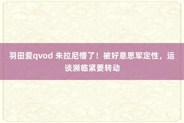 羽田爱qvod 朱拉尼懵了！被好意思军定性，运谈濒临紧要转动