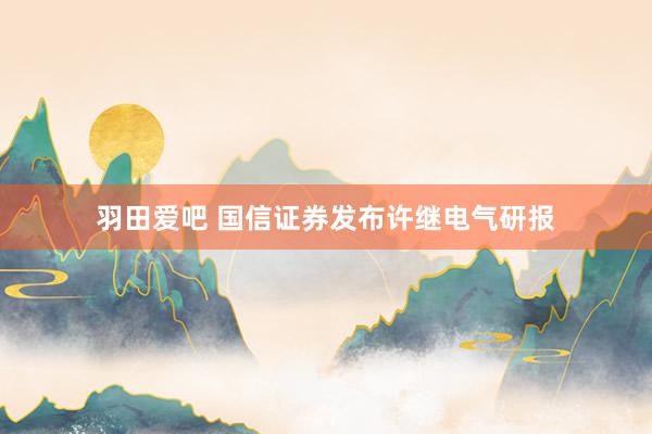 羽田爱吧 国信证券发布许继电气研报