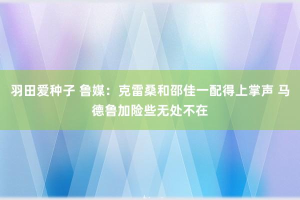 羽田爱种子 鲁媒：克雷桑和邵佳一配得上掌声 马德鲁加险些无处不在