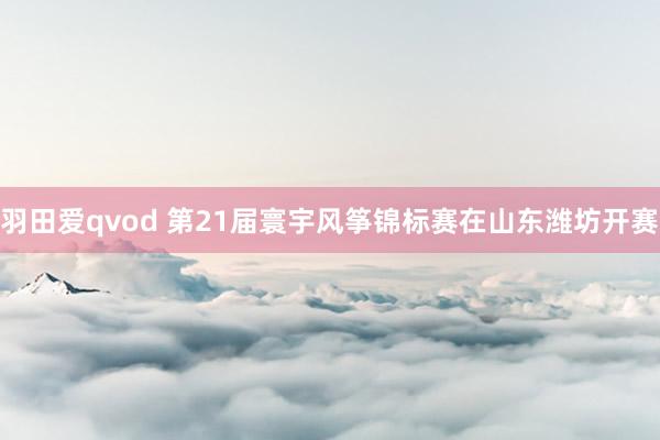 羽田爱qvod 第21届寰宇风筝锦标赛在山东潍坊开赛