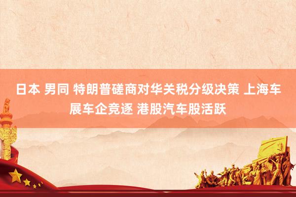 日本 男同 特朗普磋商对华关税分级决策 上海车展车企竞逐 港股汽车股活跃